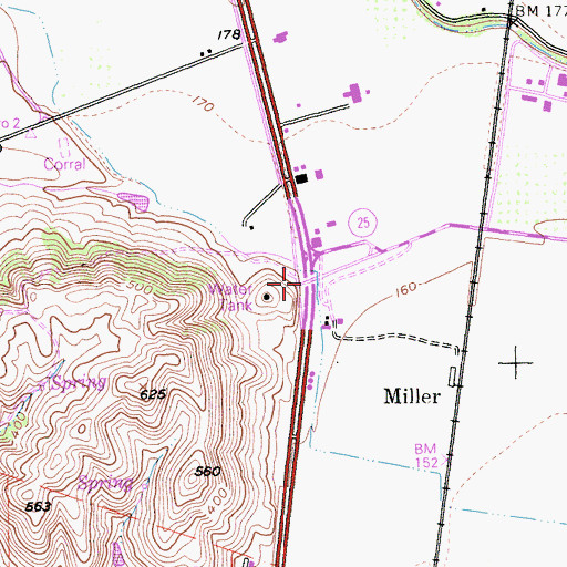 Topographic Map of Nema (historical), CA