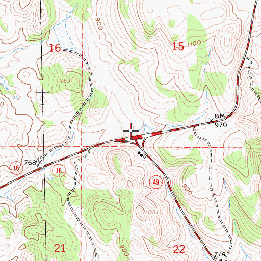 Topographic Map of Central House (historical), CA