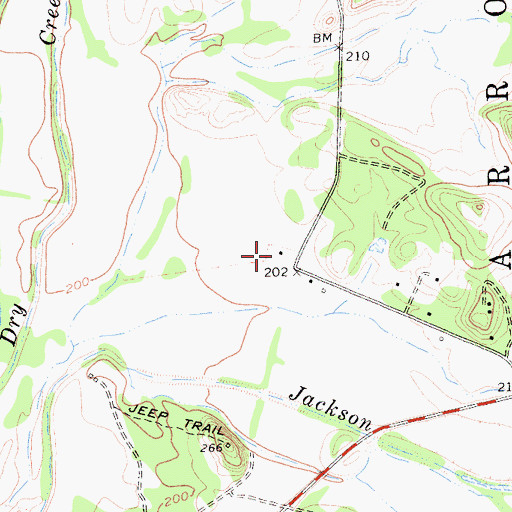 Topographic Map of Jackson Valley School (historical), CA