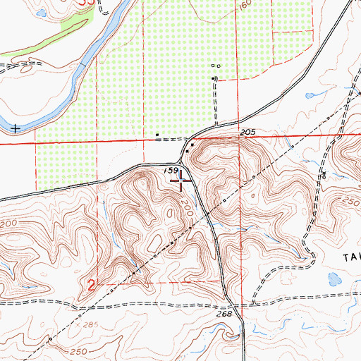 Topographic Map of Douglas School (historical), CA