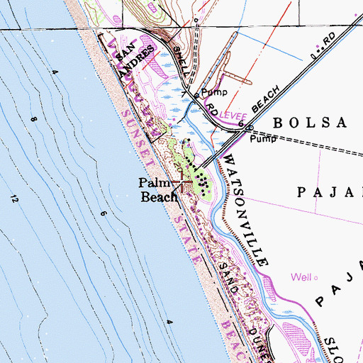 Topographic Map of Camp Goodall (historical), CA