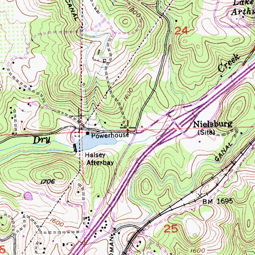 Topographic Map of Christian Valley School (historical), CA