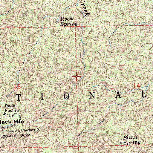 Topographic Map of Dave Littlejohn Spring, CA