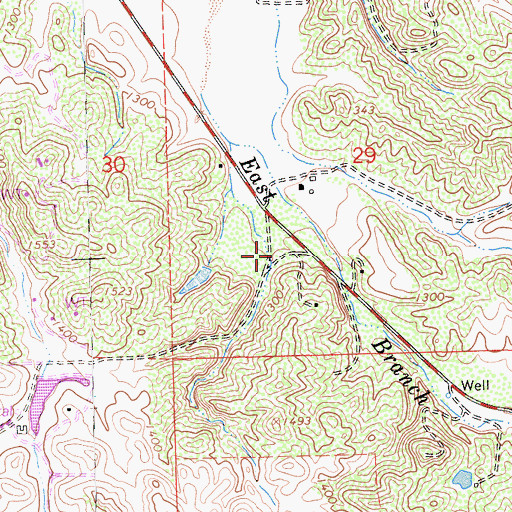 Topographic Map of Huerhuero School (historical), CA