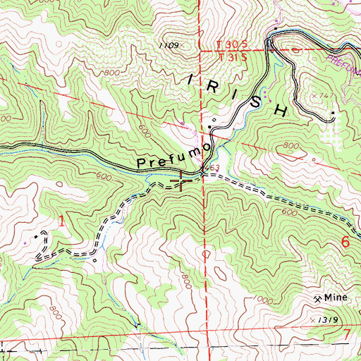 Topographic Map of Irish Hills School (historical), CA