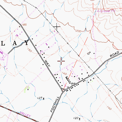 Topographic Map of The Laureate School, CA