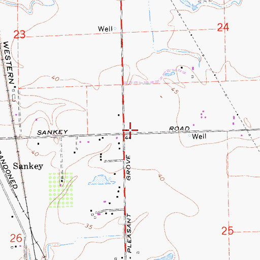 Topographic Map of Eagle School (historical), CA