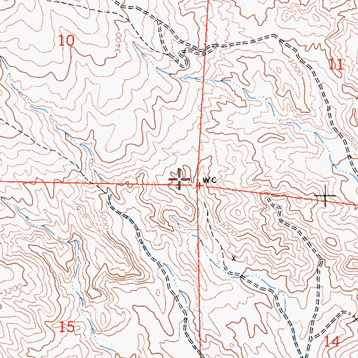 Topographic Map of Blue Point Mine, CA