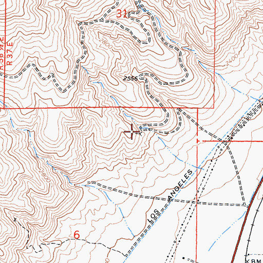 Topographic Map of Carbonate Prospect, CA