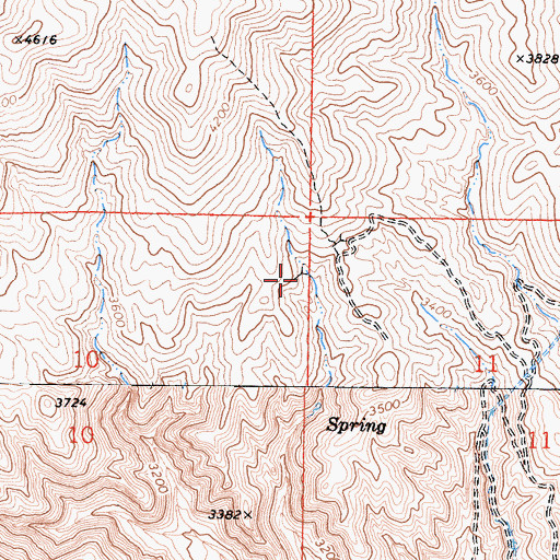 Topographic Map of Mammouth Prospect, CA