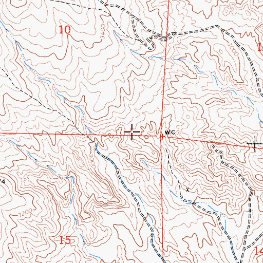 Topographic Map of Silver Lady Prospect, CA