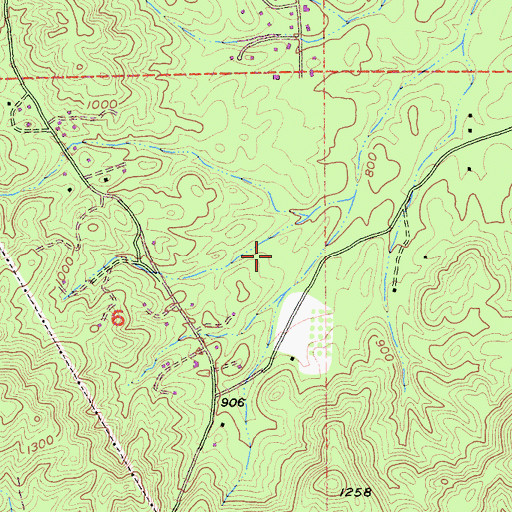 Topographic Map of Black Diamond Mine, CA