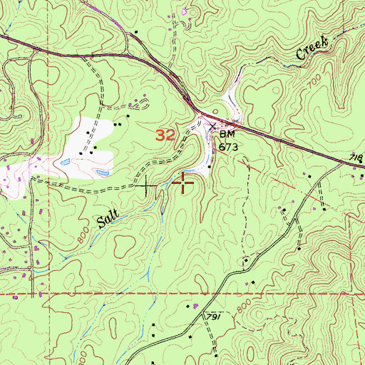 Topographic Map of Del Oro Mine, CA