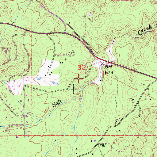 Topographic Map of Hope So Mine, CA