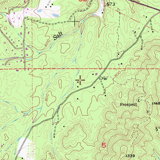 Topographic Map of Oro Grande Mine, CA