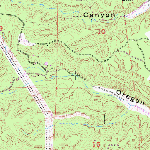 Topographic Map of Sacramento Pliocene Mine, CA