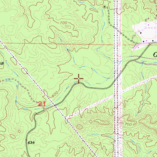 Topographic Map of Sholes Placer Mine, CA