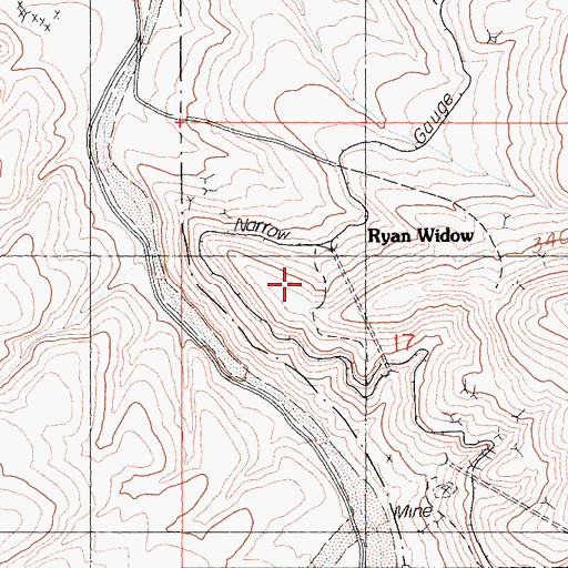 Topographic Map of Grand View Mine, CA