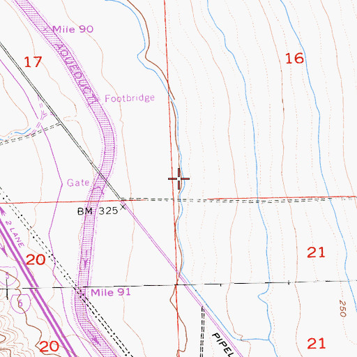 Topographic Map of Hamburg Ranch School (historical), CA