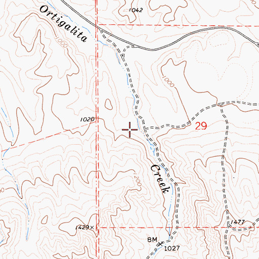 Topographic Map of Langan Ranch (historical), CA