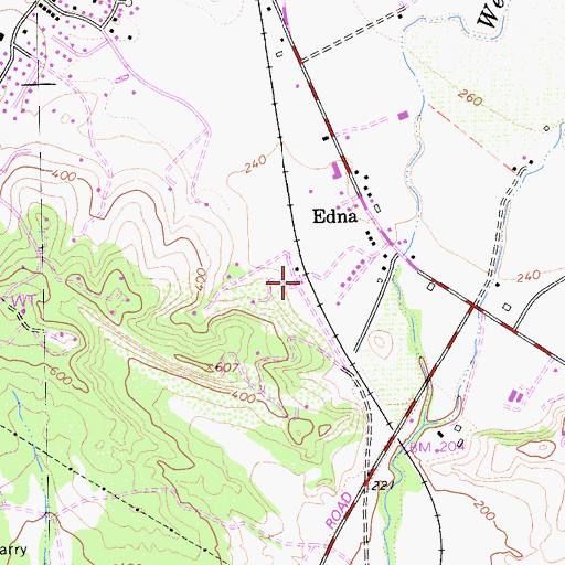 Topographic Map of Maxwellton (historical), CA