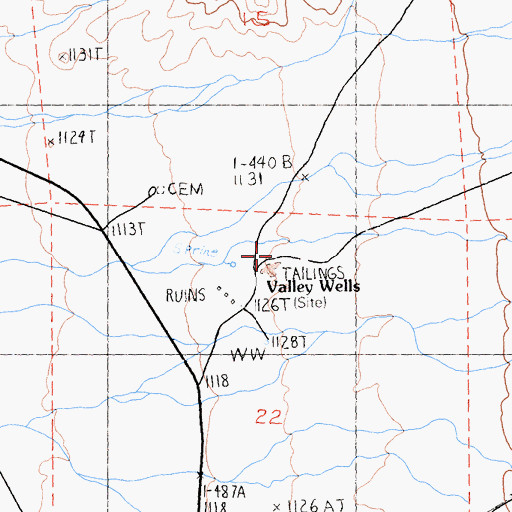 Topographic Map of Old Copper World Smelter (historical), CA
