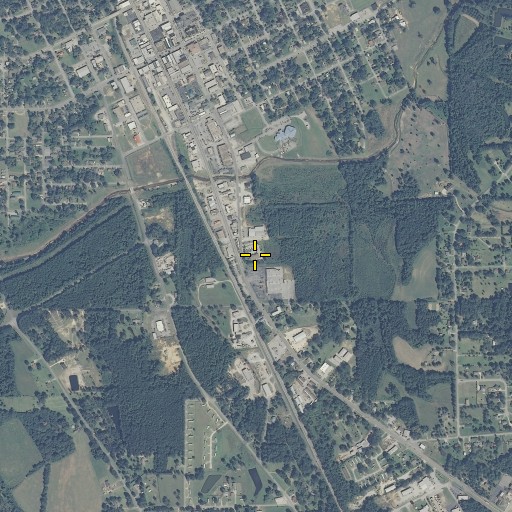 Aerial/Satellite Image of Clanton Post Office, AL