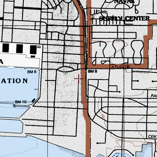 Topographic Map of Alameda Park, CA