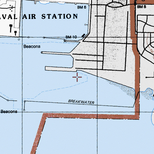 Topographic Map of Dock 5, CA