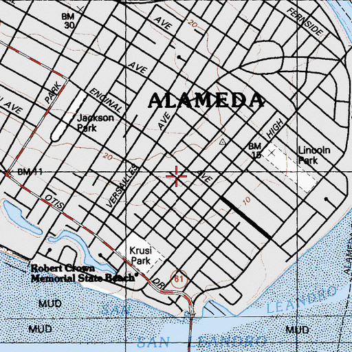 Topographic Map of First Christian Reformed Church, CA