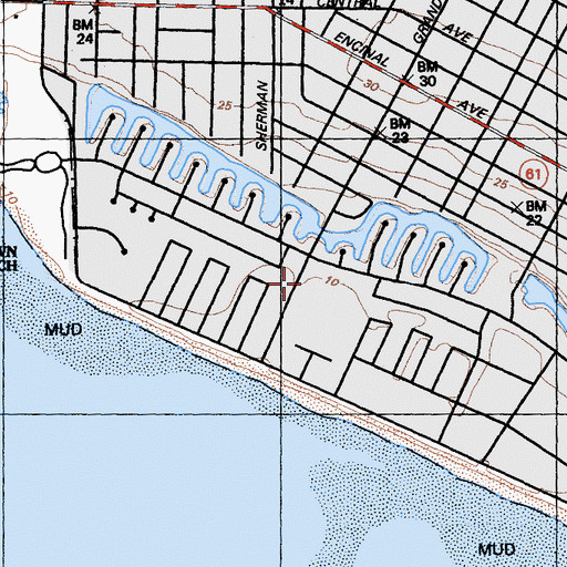 Topographic Map of Rittler Park, CA