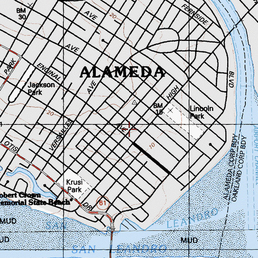 Topographic Map of Saint Philip Neri Catholic School, CA