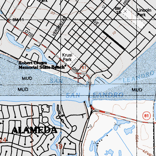 Topographic Map of Towata Park, CA