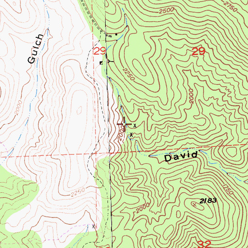 Topographic Map of Mandarin-Empire Deposit, CA