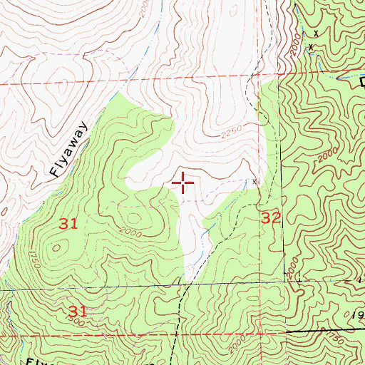 Topographic Map of Oriental Deposit, CA