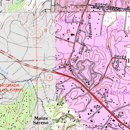 Topographic Map of Austin, CA