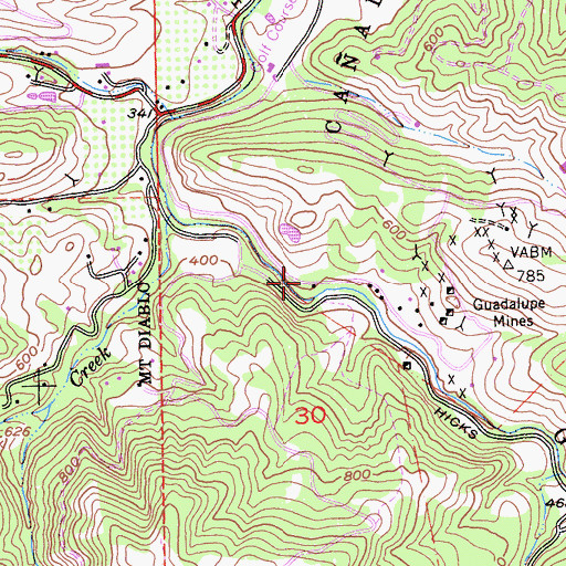 Topographic Map of Guadalupe (historical), CA