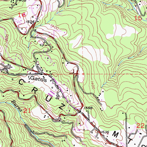 Topographic Map of Summit School (historical), CA