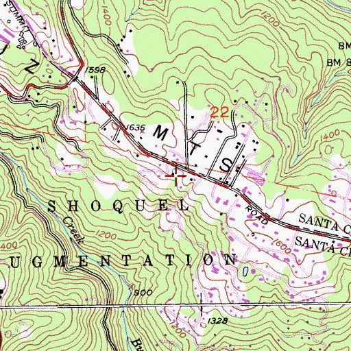 Topographic Map of Tunnel Number 1, CA