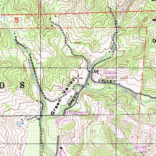 Topographic Map of Ferndale School (historical), CA