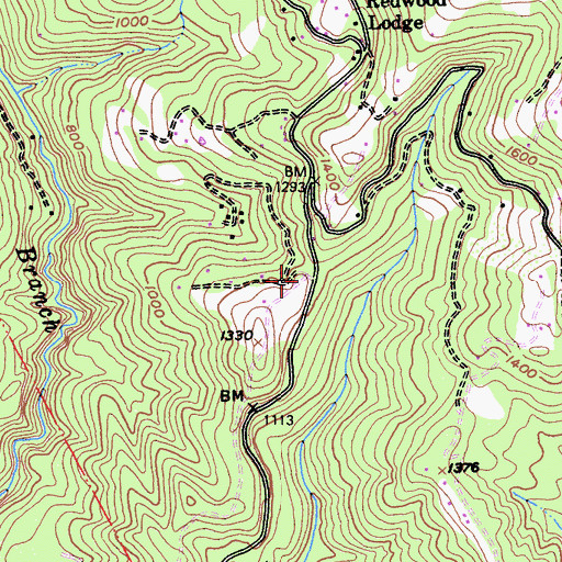 Topographic Map of Hester Creek School (historical), CA