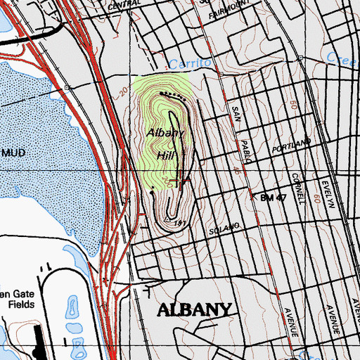 Topographic Map of Vista MacGregor Primary School (historical), CA