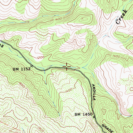 Topographic Map of Casa Verde Gun Club (historical), CA