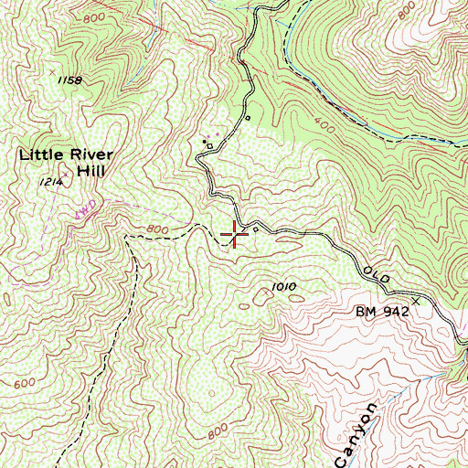 Topographic Map of Cooper School (historical), CA