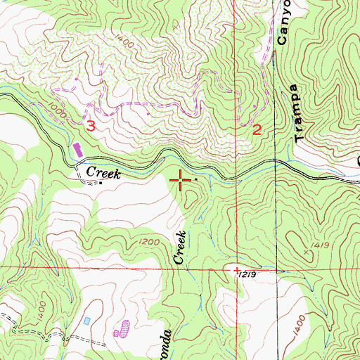 Topographic Map of Tassajara School (historical), CA