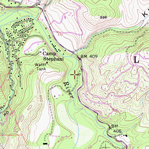 Topographic Map of Tularcitos School (historical), CA