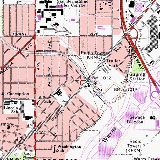 Topographic Map of Bethune, CA