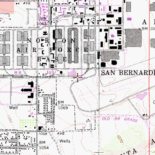 Topographic Map of City Creek School (historical), CA