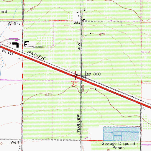 Topographic Map of Collins (historical), CA