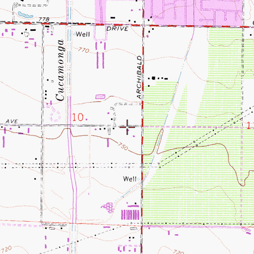 Topographic Map of Laird Church (historical), CA